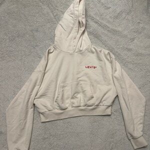 Levi's Off-White Hoodie with Red Tag